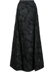 длинная юбка с жаккардовым узором Delpozo