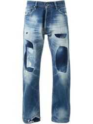 джинсы с заплатками  Simon Miller