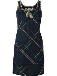 платье с простроченным узором Moschino Vintage