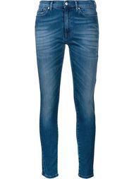 узкие джинсы с высветленным эффектом Mira Mikati
