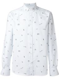 оксфордская рубашка Maison Kitsuné