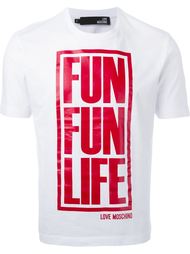 футболка 'Fun Life' Love Moschino