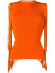 топ с бахромой  Christopher Kane