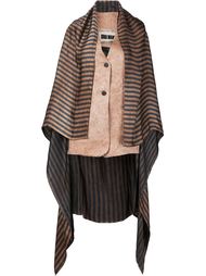 striped waistcoat with trail Uma Wang