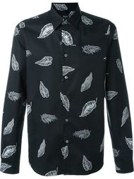 рубашка с принтом перьев  Ps By Paul Smith