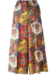 широкие брюки с цветочным принтом Alberto Biani