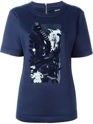 декорированная футболка  DKNY