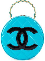 круглый клатч с логотипом Chanel Vintage