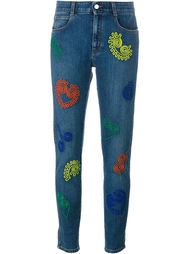 джинсы кроя слим  с вышивкой  Stella McCartney