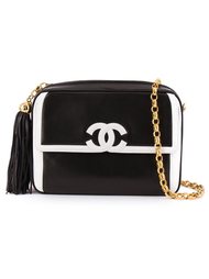 сумка через плечо  с контрастным логотипом Chanel Vintage