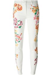 джинсы с цветочным принтом   Versace