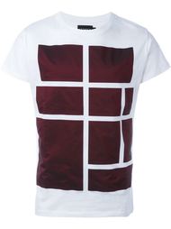футболка с контрастным геометрическим принтом Letasca
