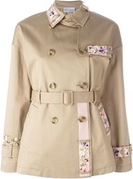 короткий тренч с вышивкой  Red Valentino