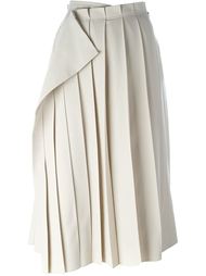 плиссированная юбка с запахом Yohji Yamamoto Vintage
