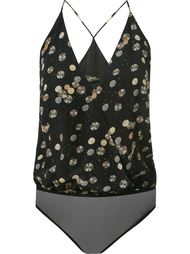 wrapped v-neck printed body Andrea Marques