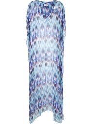 v-neck printed beach dress Brigitte