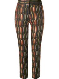mid-rise printed straight trousers Andrea Marques