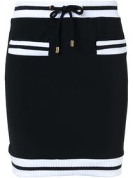 мини-юбка с контрастной окантовкой Moschino