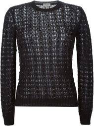 свитер ажурной вязки Saint Laurent