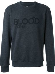 свитер с принтом логотипа  Blood Brother