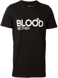 футболка с принтом логотипа   Blood Brother