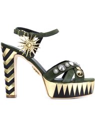 декорированные босоножки  Fausto Puglisi