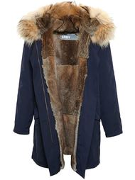 Classic Rabbit Fur-Lined Nylon Parka Yves Salomon