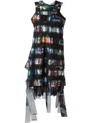 платье без рукавов с принтом  Sacai