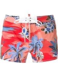 шорты для плавания с цветочным принтом   Dsquared2