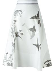 юбка с цветочным принтом   Thom Browne