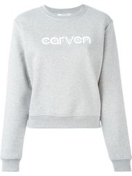 толстовка с принтом логотипа   Carven