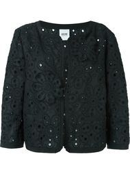пиджак с цветочной вышивкой Moschino Vintage