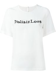 декорированная блузка 'Italia is Love' Dolce &amp; Gabbana