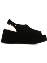сандалии на платформе с открытым носком Sportmax