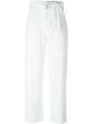 брюки прямого кроя с завязкой на поясе Mm6 Maison Margiela