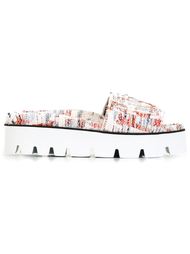 шлепанцы на рифленой подошве  MSGM