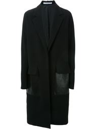объемное пальто с контрастными панелями Dion Lee