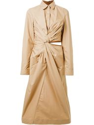 платье-рубашка с запахом Jil Sander
