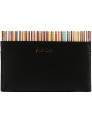 визитница с контрастной панелью в полоску Paul Smith