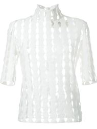 блузка с лазерной перфорацией A.W.A.K.E