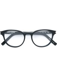 классические очки в круглой оправе Saint Laurent