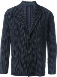 фактурный пиджак с узором "зигзаг" Homme Plissé Issey Miyake