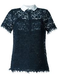 кружевная блузка с короткими рукавами Michael Michael Kors