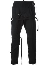 брюки с ремешками Dsquared2