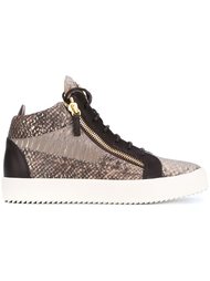 хайтопы с эффектом змеиной кожи Giuseppe Zanotti Design