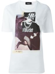 футболка с принтом  Dsquared2