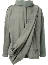 куртка с драпированными деталями  Greg Lauren