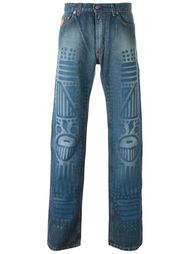 джинсы с потертой отделкой Walter Van Beirendonck Vintage