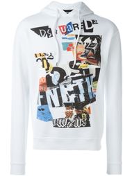 толстовка с принтом коллажа Dsquared2