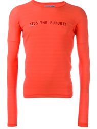 топ с длинными рукавами 'Kiss the Future' Walter Van Beirendonck Vintage